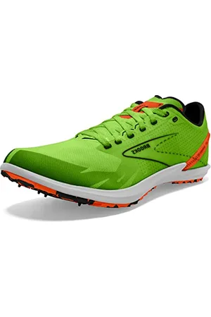 Brooks Herren Draft Xc Spikeless Sneaker, Green Gecko/Red Orange/White, 42.5 EU