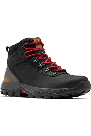 Columbia Newton Ridge Plus II Herren-Wanderschuhe, wasserdicht, Schwarzer Hai, 42 EU