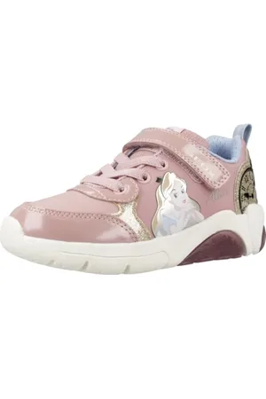 Geox J FADINLIGHT Girl E Sneaker, LT Rose/Platinum, 34 EU