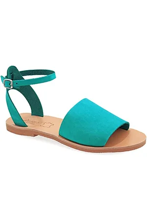 Emmanuela Handcrafted For You 38 Emmanuela Sandalen im antiken griechischen Stil, hochwertige handgefertigte flache Sandalen aus Leder mit offene Zehen, verstellbare Sommerschuhe mit Schnallenriemen für Frauen