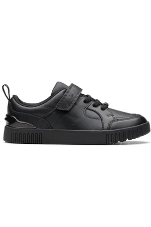 Clarks Oslo Flare K Oxford-Schuh, Black Leather, 43 EU