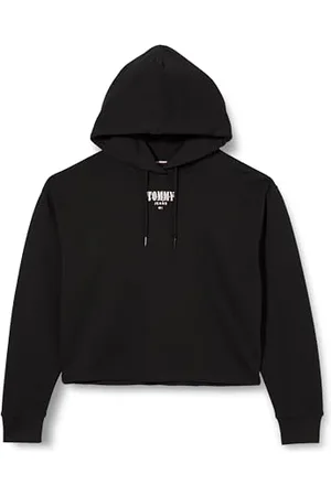 Tommy Hilfiger Damen Hoodie Tjw Rlx Essential Logo Hoodie mit Kapuze, (Black), S