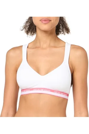 Emporio Armani Damen-Bralette mit Logoband aus Stretch-Baumwolle, , M
