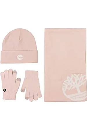 Timberland Damen Double Layer Scarf, Cuffed Magic Glove Gift Set Beanie-Mütze, , Einheitsgröße