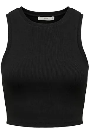 ONLY Damen Onlvilma S/L Cropped Tank Top JRS Noos, , S