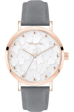 Tamaris Damen Analog Quarz Uhr mit Leder Armband TT-0182-LQ