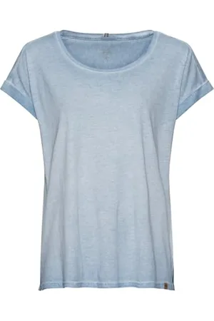 Camel Active Damen T-Shirt aus softem Modal-Baumwollmix Womenswear-L
