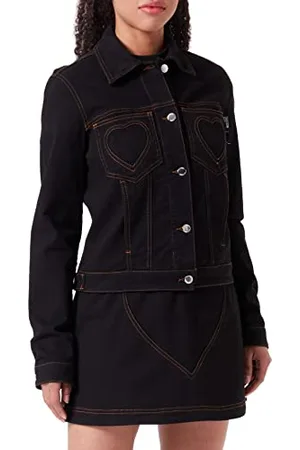 Moschino Damen Trucker JACKET, , 42 EU