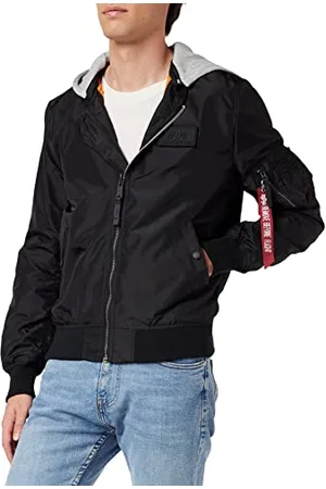Alpha Industries Herren MA-1 TT Hood BP Ref Bomberjacke, Black, XL