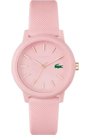 Lacoste Analog Quarzuhr für Damen Kollektion .12.12 mit Pinkes Silikonarmband - 2001213