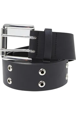 Urban classics Unisex Gürtel Double Eyelet PU Belt, Unisex Gürtel mit Dornschließe und Doppellösen, Lederimitat, black, L/XL