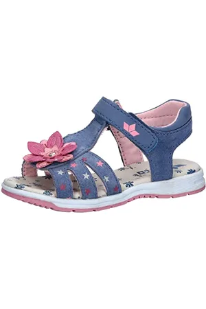 LICO Mädchen Manja V Sandale, blau/rosa, 26 EU