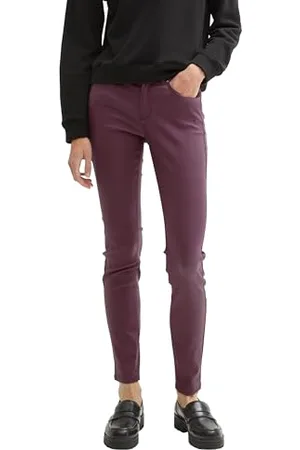 TOM TAILOR Damen Coated NELA Extra Skinny Jeans in Leder-Optik, , 33/32