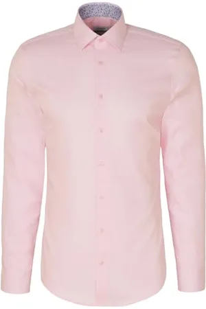 Seidensticker Herren Business Hemd, Pink, 42