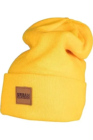 Urban classics TB626 Unisex Strickmütze Leatherpatch Long Beanie , One Size (Herstellergröße: one size)