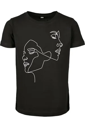 Mister Tee Unisex Kinder MTK125-Kids One Line Short Sleeve Tee T-Shirt, Black, 146/152