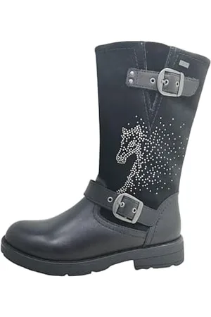 Lurchi Jungen Mädchen Heidi-TEX Halblange Stiefel, Black, 27 EU Weit