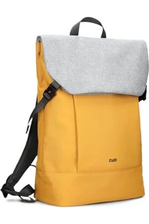Zwei Sportlicher Rucksack Benno BE350 Tagesrucksack 14/19 Liter erweiterbar wasserabweisend gepolsterter Laptop-Rucksack mit Reißverschluss gute Innenausstattung Schlüsselband Flaschen-Halter (yellow)
