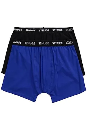 STHUGE Herren Mens Mid, 2 Pack, solid Pants, , 4XL Grande Taille