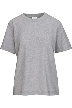 Seidensticker Damen T-Shirt - Fashion - Regular Fit - tailliert - Rundhalsausschnitt - Bügelleicht - Kurzarm,Grau,S