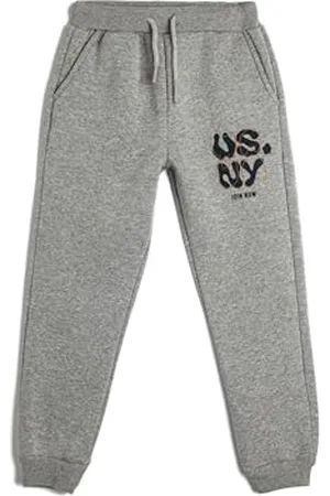 Koton Jogger Sweatpants City Printed Drawstring Pockets Soft Interior