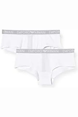Emporio Armani Emporio Armani Damen Iconic Cotton Unterwäsche, 2er Pack, Weiß, L