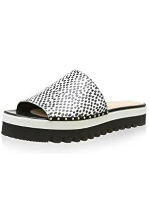 Roberto Cavalli Sandale weiß/schwarz EU 38