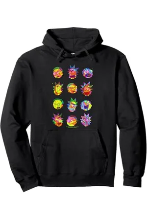 Rick and Morty Psychedelic Heads Pullover Hoodie