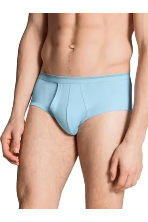Calida Twisted Cotton Slip Herren, mit Eingriff, aus 100% Baumwolle