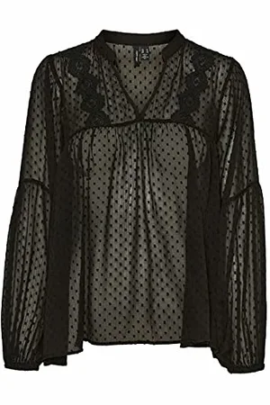 VERO MODA VMMADELINE L/S V-Neck TOP GA NOOS