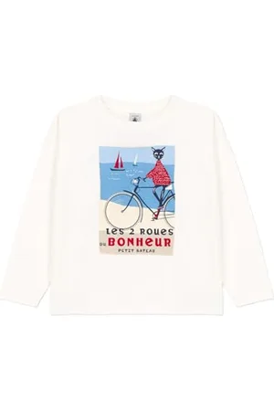 Petit Bateau Mädchen Langarm-T-Shirt, , 6 Jahre