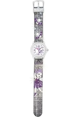Scout Mädchen Analog Quarz Uhr mit Kunststoff Armband 280305047