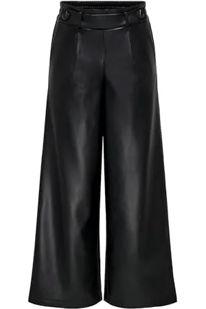 ONLY ONLBINA Faux Leather Wide Pant BF OTW