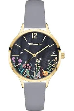 Tamaris Damen Analog Quarz Uhr mit Leder Armband TT-0142-LQ