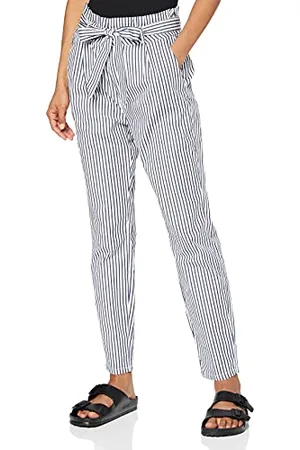 VERO MODA NOS Damen VMEVA HR LOOSE PAPERBAG COT PS P NOOS KI Hose,, per pack , W(Herstellergröße: S)