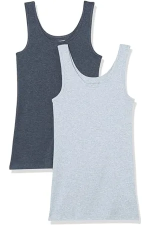 Amazon Damen Tanktop schlanke Passform, 2er-Pack, , XL