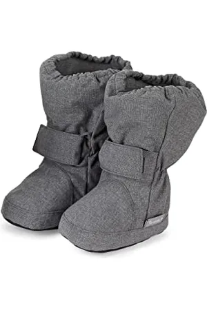 Sterntaler Jungen Baby-schuh Stiefel, Grau(Anthrazit Melange), 21/22 EU