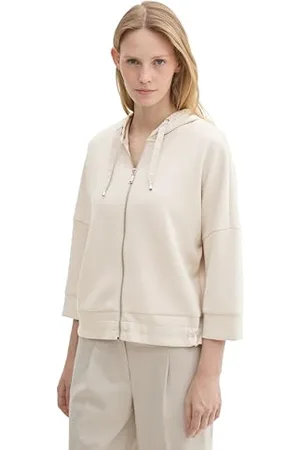 TOM TAILOR Damen Sweatjacke mit Kapuze, , XXXL