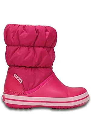 Crocs Winter Puff Boot Kids, Unisex - Kinder Schneestiefel, Pink , 22/23 EU