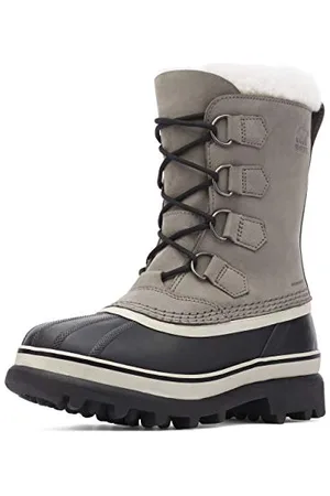 sorel Caribou wasserdichte Schneestiefel für Damen, Grau (Shale x Stone), 37 EU