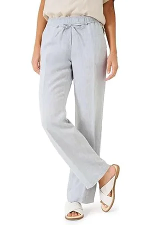 Brax Damen Style Farina Leinenhose mit Legerer Silhouette Freizeithose, , 36W x 30L
