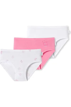Schiesser Mädchen 3 PACK Slips Unterwäsche Feinripp - 100% Organic Bio Baumwolle - Größe 92 bis 140, , 92