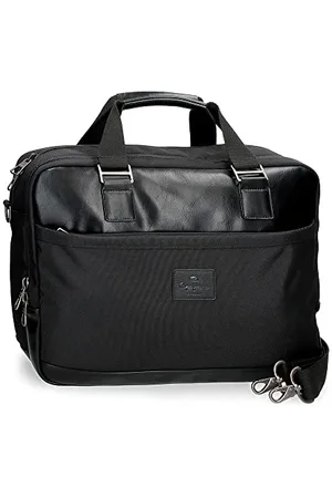 Pepe Jeans Sander Laptoptasche Doppelfach Anpassbar 15,6" 40x30x11 cm Polyester mit Details aus Kunstleder