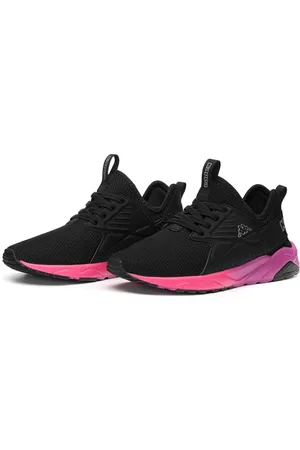 Kappa Sportschuhe für Mädchen und Junge 36153ZW SAN Puerto A3Z EL Kid Black-Grey Silver-Fuchia Schuhgröße 34 EU