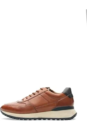 ARA Herren MEO Sneaker, Cognac,BLAU, 40 EU Weit
