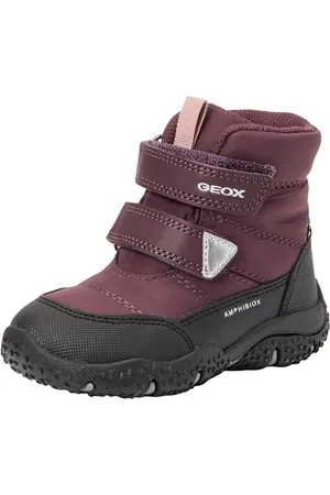 Geox Baby-Mädchen B Baltic Girl B ABX Snow Boot, DK Burgundy/Black, 23 EU