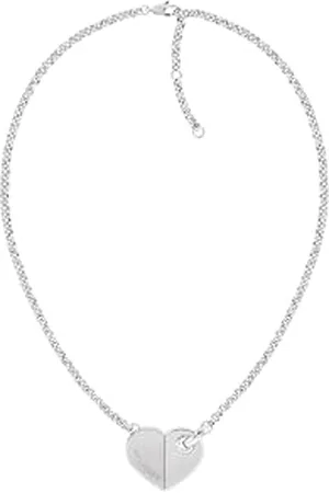 Tommy Hilfiger Jewelry Gliederhalskette für Damen aus Edelstahl mit einem Herz-Anhänger - Erhältlich aus Gold oder Silber