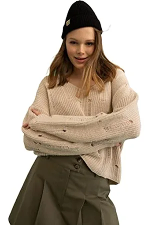 DeFacto Damen A0184AX Pullover Sweater, , S
