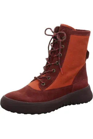Think! Damen KUSABI chromfrei gegerbte Schurwolle Schneestiefel, 5000 Chianti/Kombi, 37.5 EU