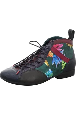 Think! Damen GUAD2 Leder gefütterte nachhaltige Boots, 9040 Atlantic/Kombi, 39 EU